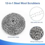 কিচেন ক্লিনিং ধাতব ব্রাশ (৪টি) | Kitchen Cleaning Ball Brush Stainless Steel Wire Brush (4pcs)