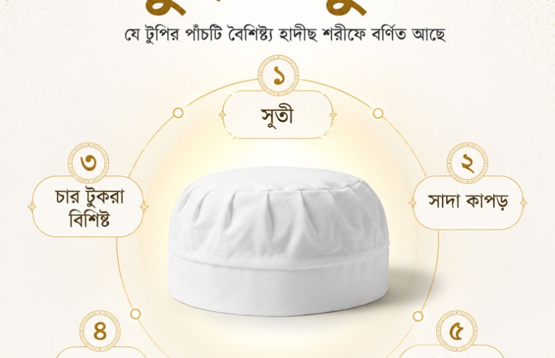 নবীজী উনার টুপি মুবারক কেমন ছিল?