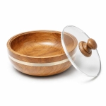 সুন্নতী বাবলা কাঠের কারী বোল ঢাকনাসহ| Kather Bowl | Premium Wooden Curry Bowl with Lid
